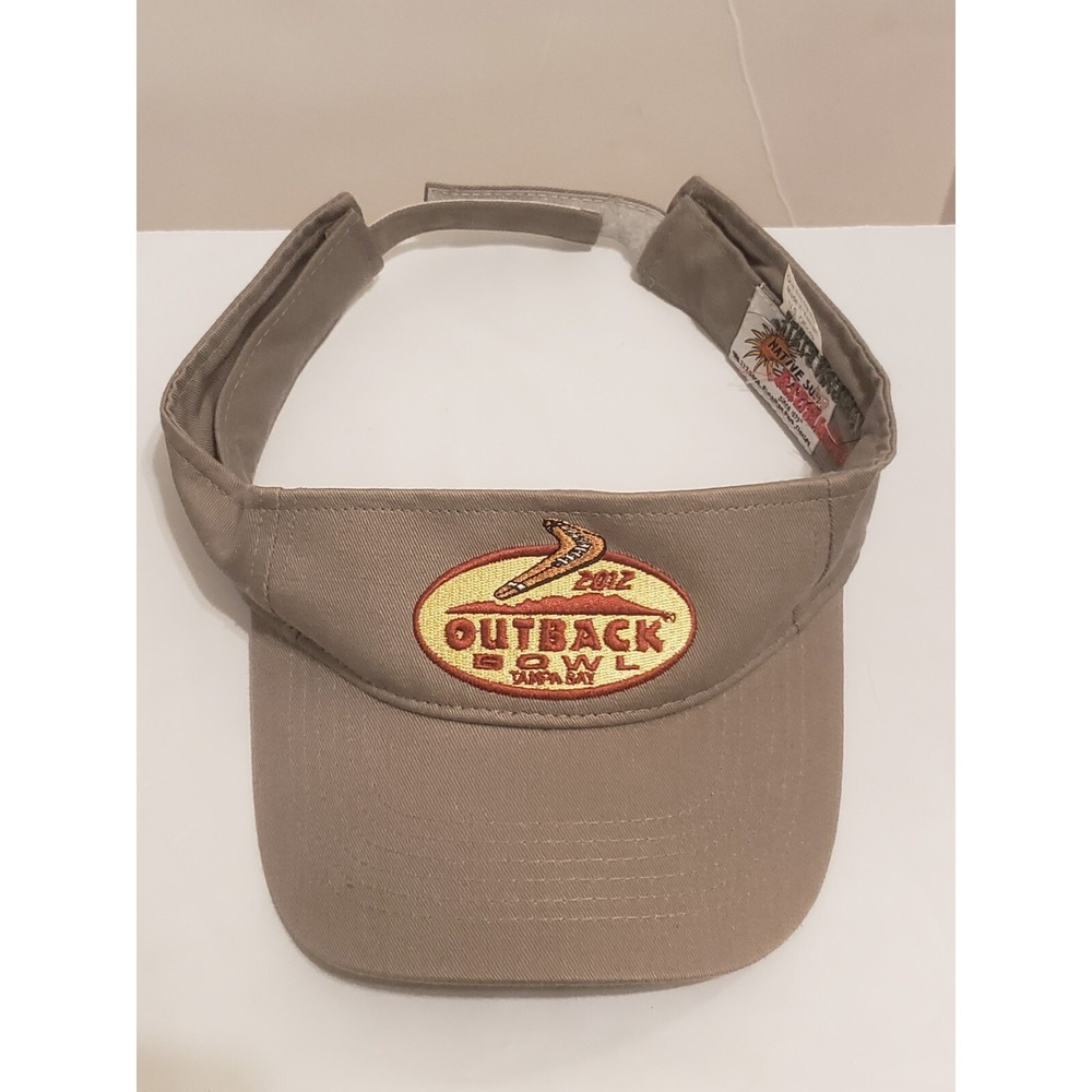 2012 Outback Bowl Visor Hat MICHIGAN STATE GEORGIA Tampa Bay